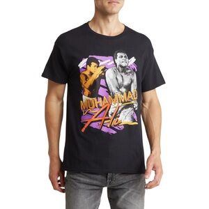 Muhammad Ali Vintage Style Graphic T Shirt Black Size Lg Mens Boxing Legend